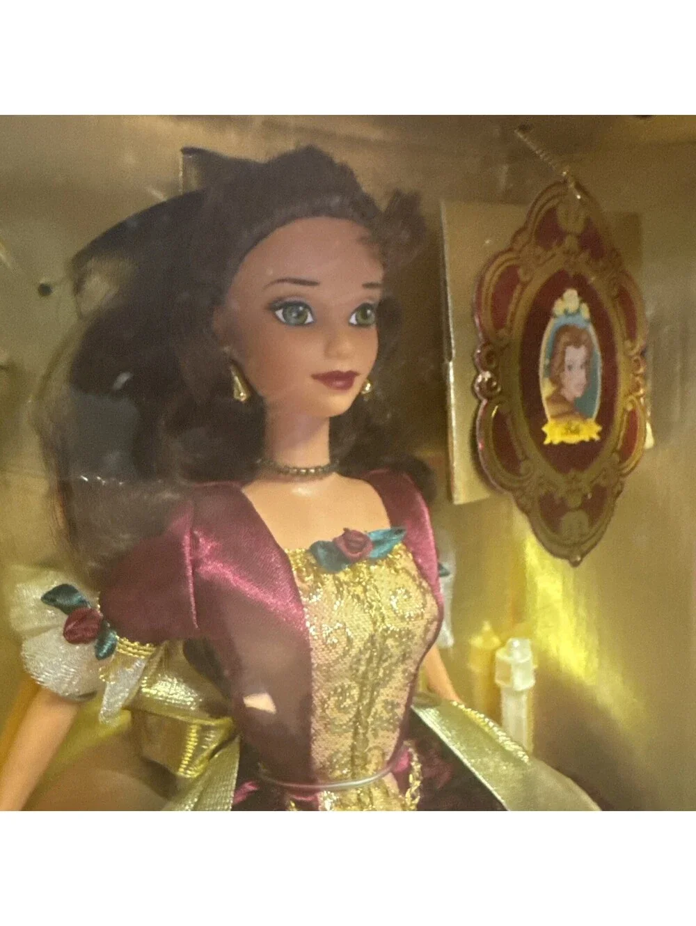 Holiday Princess Belle Disney Beauty & The Beast Enchanted Christmas 1997 Mattel
